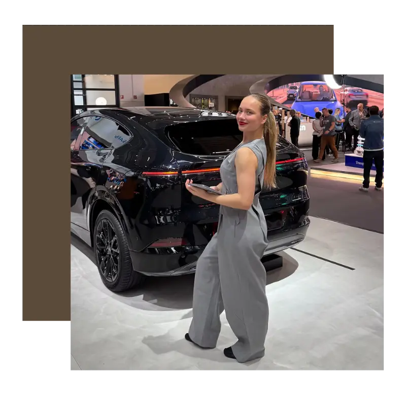 Messehostessen Auto Messe Hostess Squares