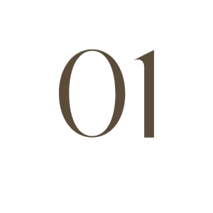 number 01 brown transparent