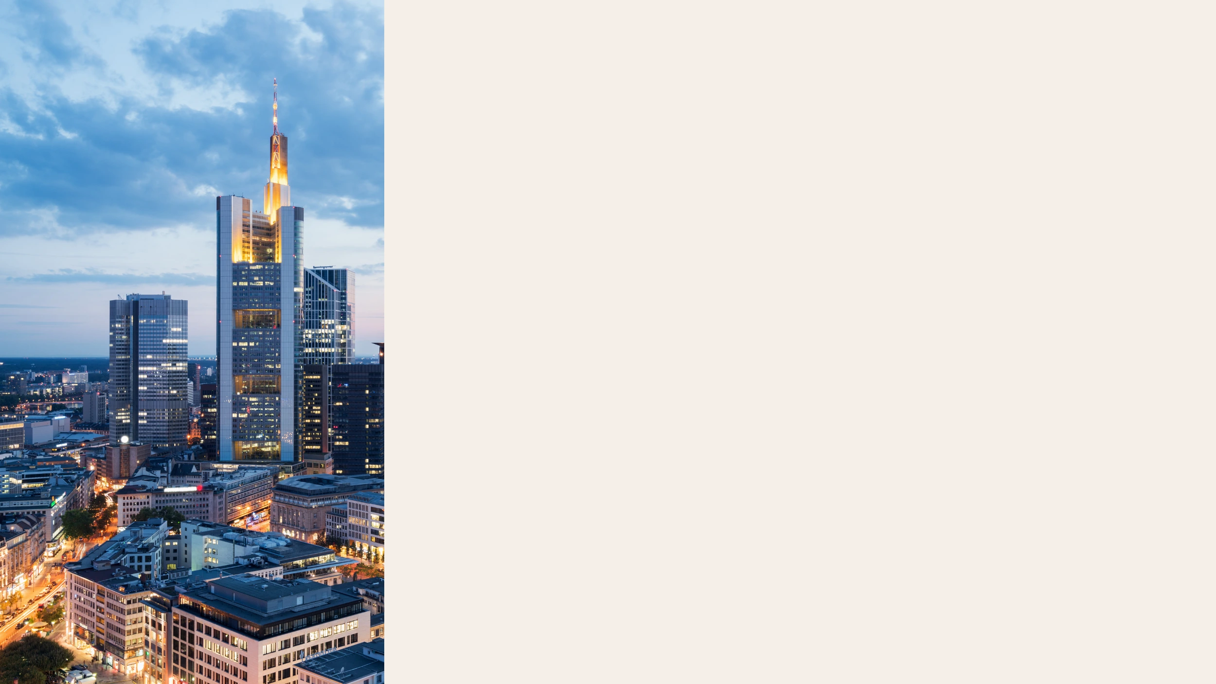 Frankfurter Skyline – Sitz der Lunéve Agency