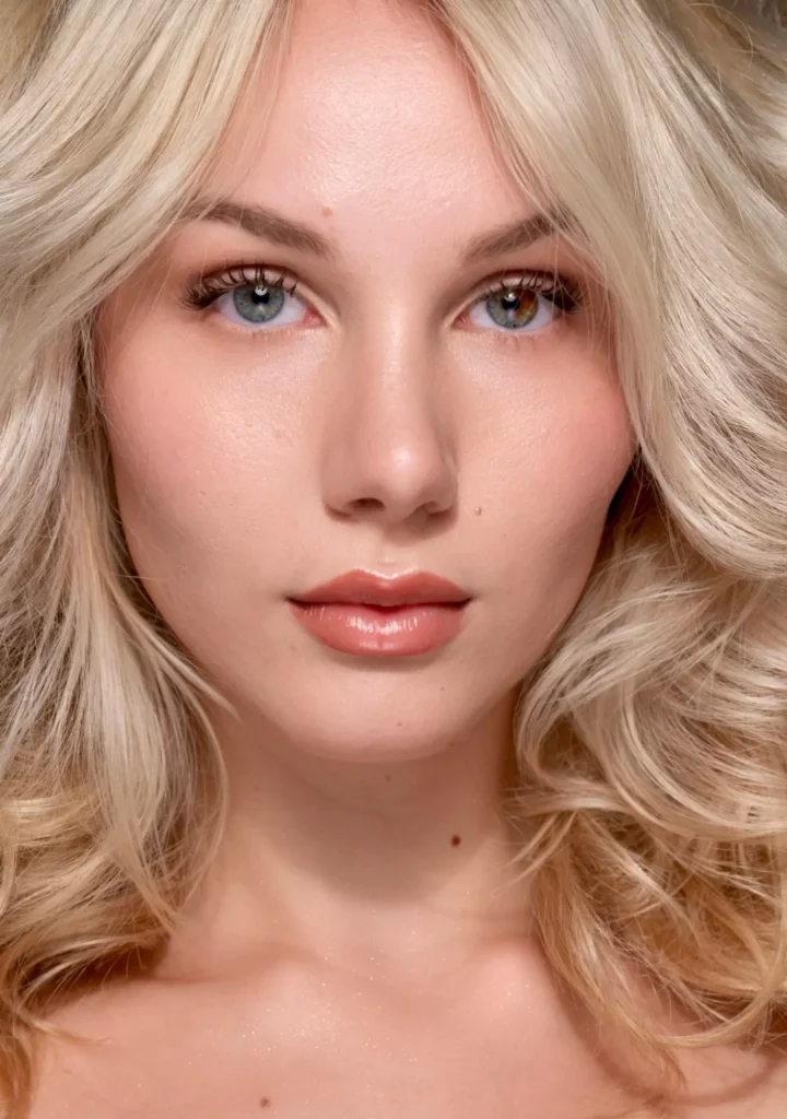 Model-Portrait mit besonderer Augenfarbe – Lunéve Agency