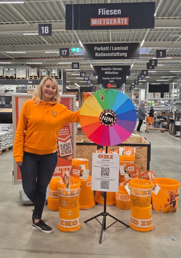 Promoter Glücksrad Marketing