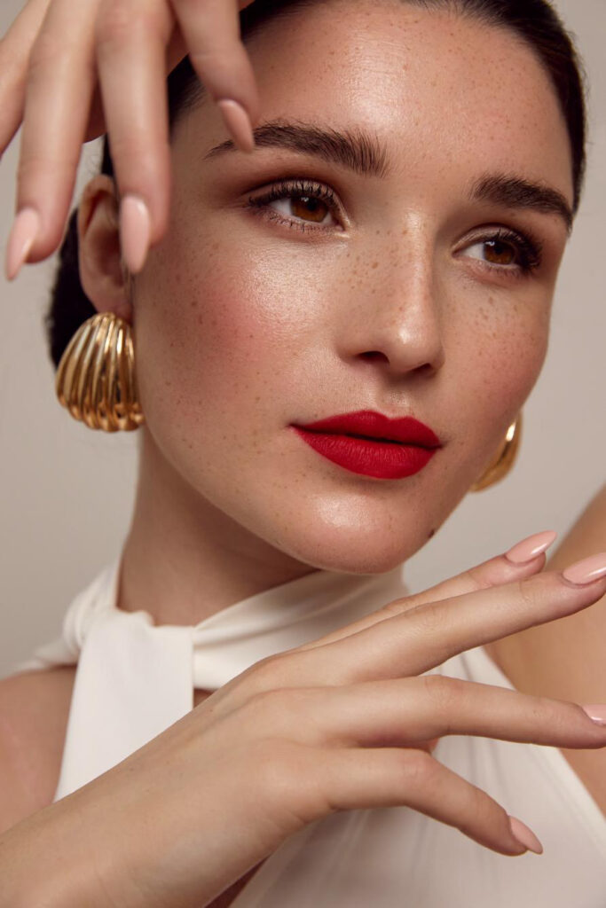 Model der Lunéve Agency beim Shooting