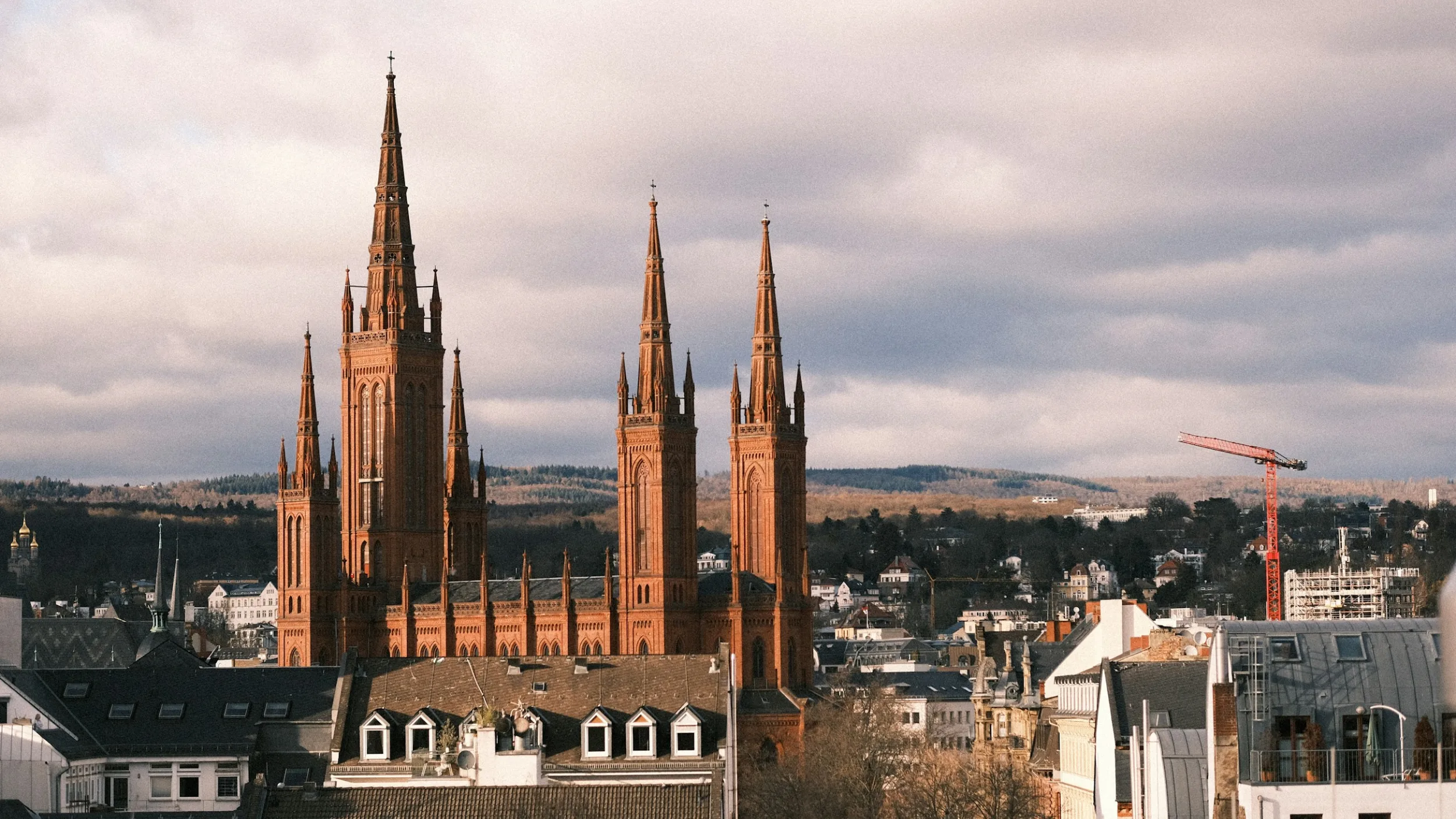 Marktkirche und Innenstadt von Wiesbaden